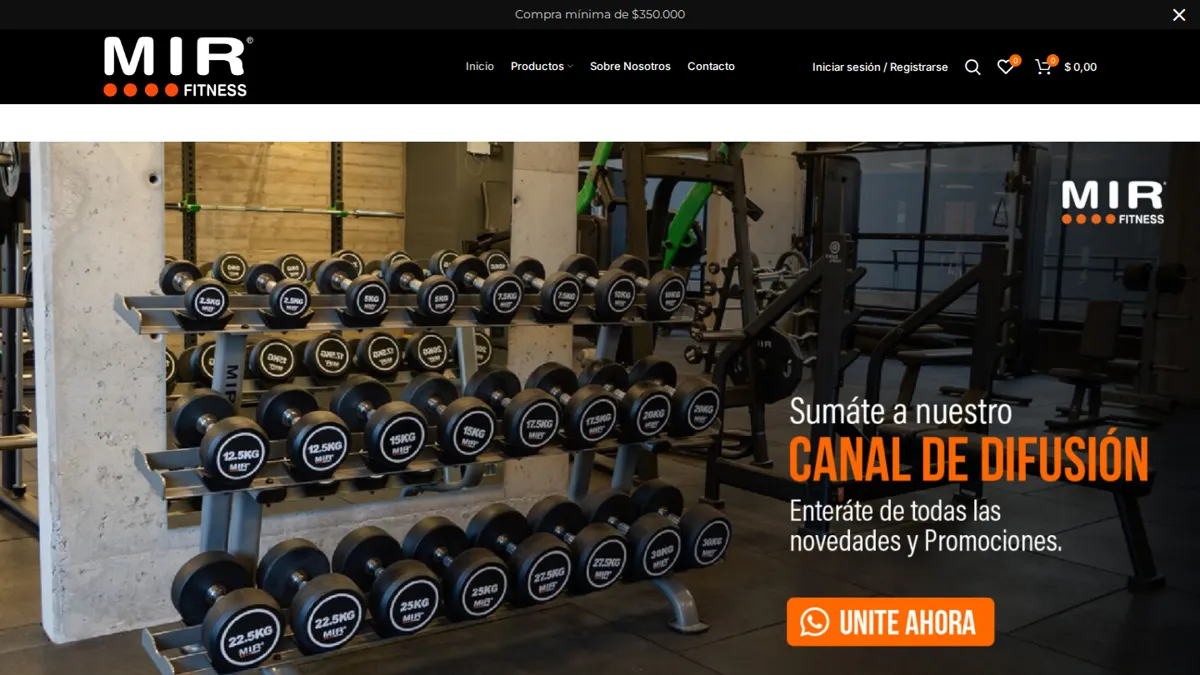 Tienda online de MIR Fitness